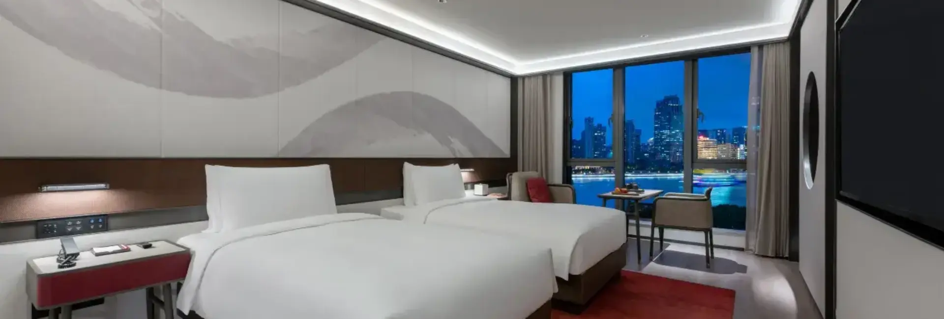 Habitación doble de lujo con vistas al río
