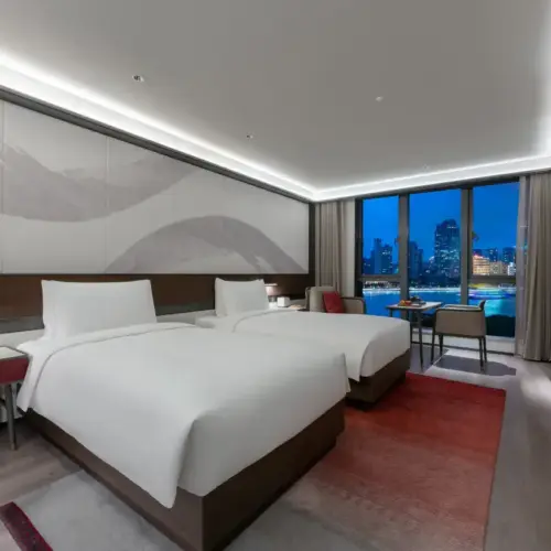 Habitación doble de lujo con vistas al río