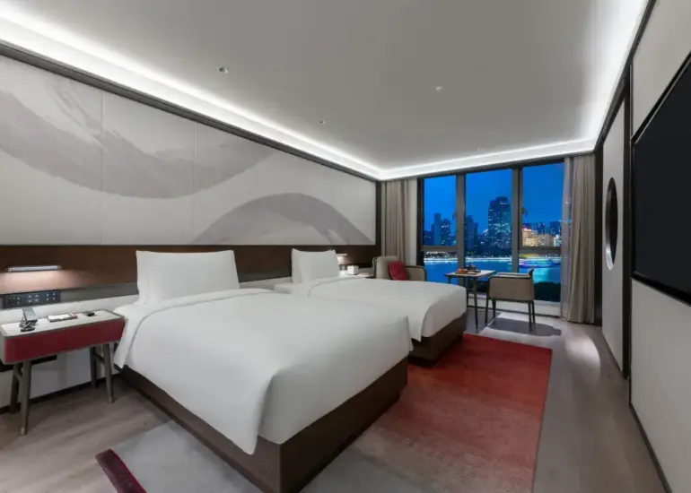 Habitación doble de lujo con vistas al río
