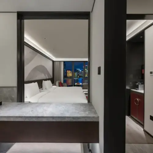Habitación doble de lujo con vistas al río